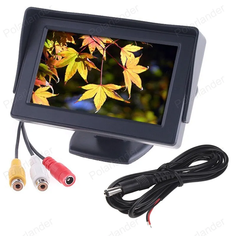 Монитор для автомобиля 4 3 &quotTFT LCD экран + CCD заднего вида парковочная камера 2 в 1 |