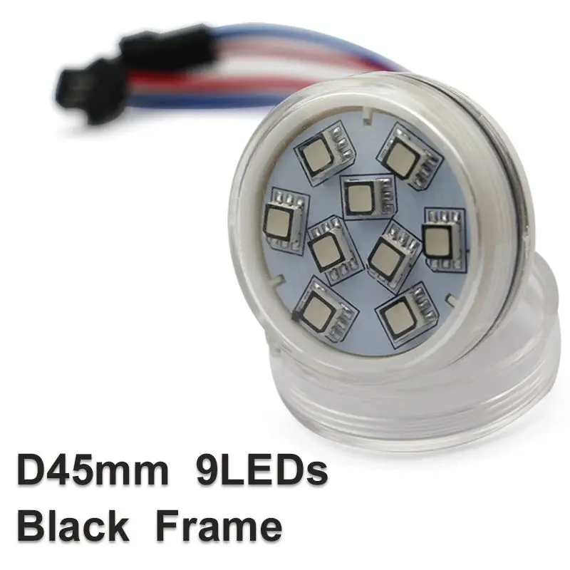 Цифровой rgb ucs1903 smd 5050 45 мм 9 светодиодов пиксельный светодиодный светильник
