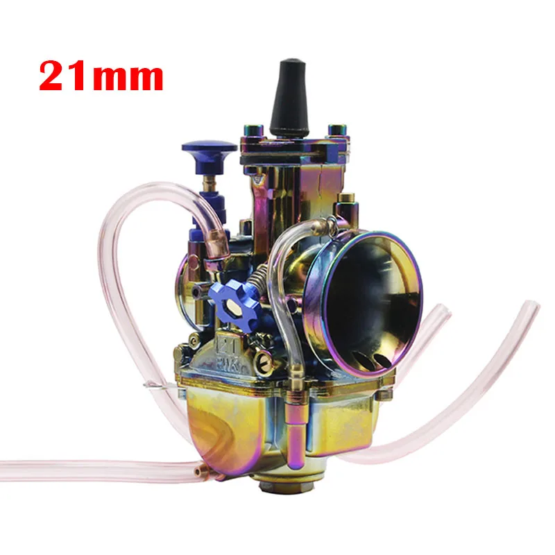 21mm ZSDTRP красочный PWK карбюратор мотоцикл 4 т двигатель скутеры Dirt Bike ATV 21 24 26 28 30 32 34 мм с power Jet Racing Moto - Цвет: 21mm