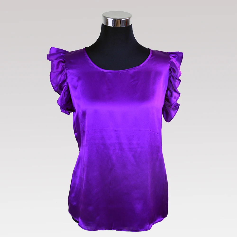 Рубашка из 100% шелка женская без рукавов большие размеры на весну и лето|silk shirt|silk