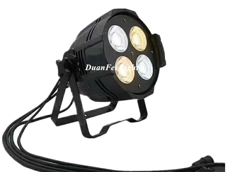 Новинка 2019 высокомощный LED COB Par 4*50 Вт теплый белый + холодный 2в1 200 Wash par для