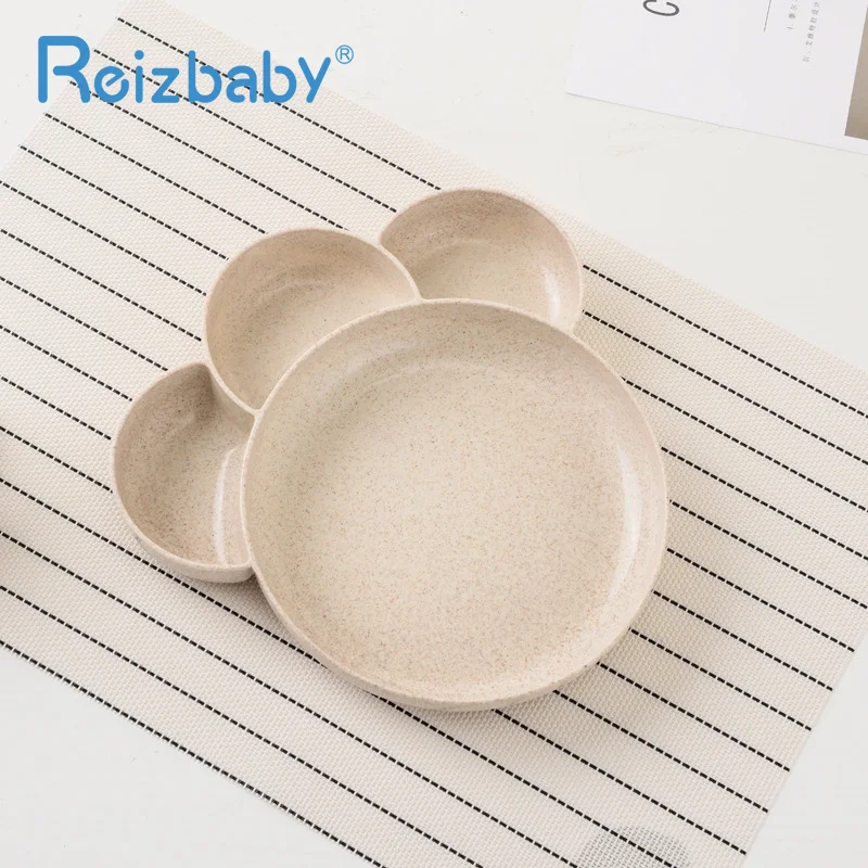 REIZBABY безопасности PP дети миска для еды милый медведь Palm отделяя блюд