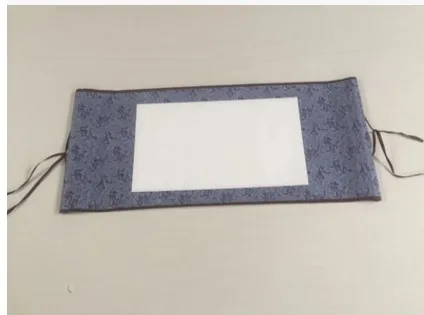 A02 пустые свитки из искусственного шелка Мини Каллиграфия Живопись свиток бумаги