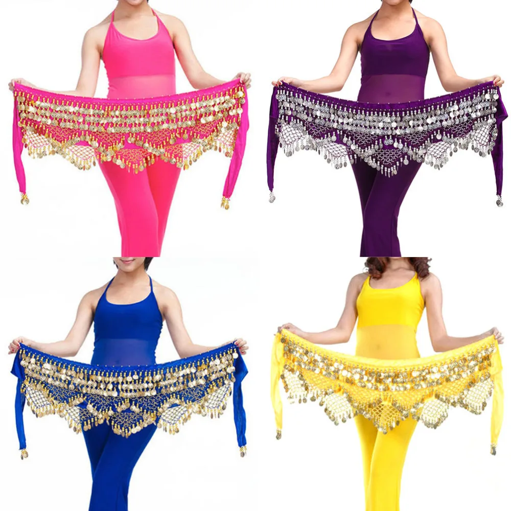 Монеты танец живота Талия цепь хип шарф bellydance пояс 6 цветов на ваш выбор.|bellydance