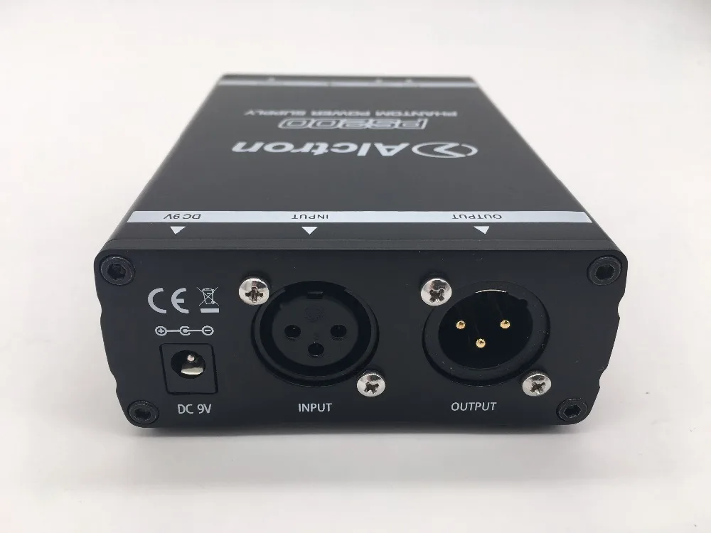 Alctron PS200 портативный 48В Питание для конденсаторный микрофон, как с точки зрения 9В батареи или 9V DC адаптер