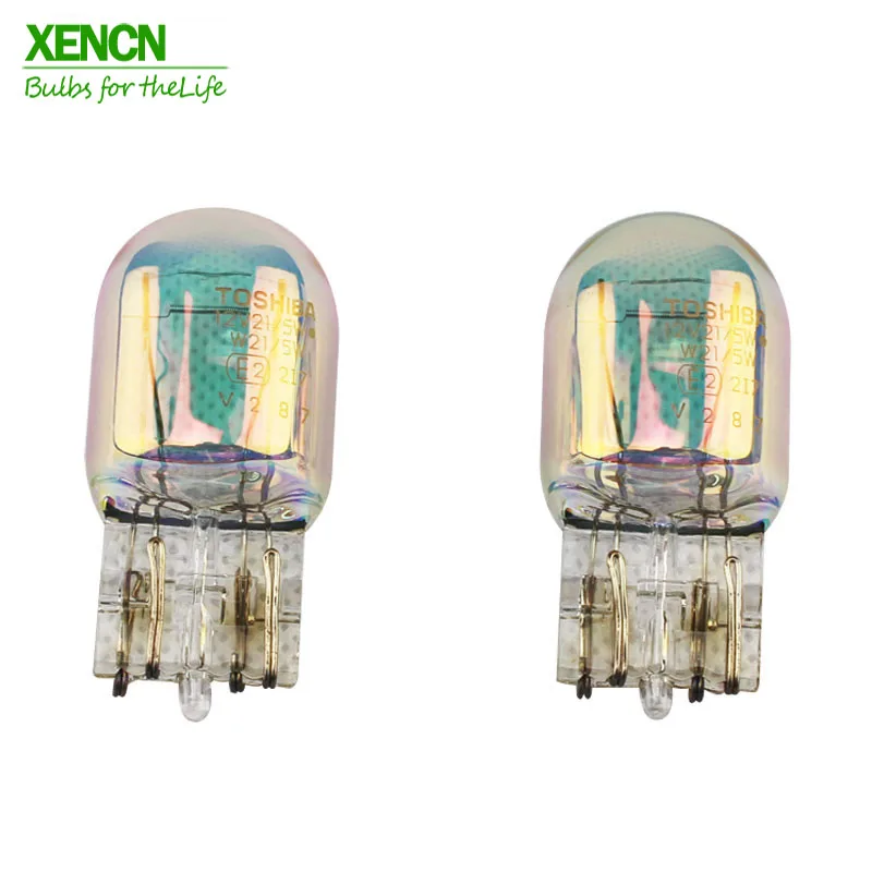 XENCN W21W T20 12V 21 Вт автомобильный сигнальный светильник s 1881 Авто Клин лампочки тормоз светильник Упаковка сзади спереди индикатор туман светильник