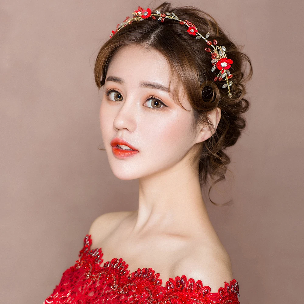 Ручная работа модная повязка на голову для свадьбы свадебный головной убор