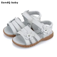 kids sandals 2022 summer genuine leather children sandals for girls flower girls princess shoes breathable baby girls sandals