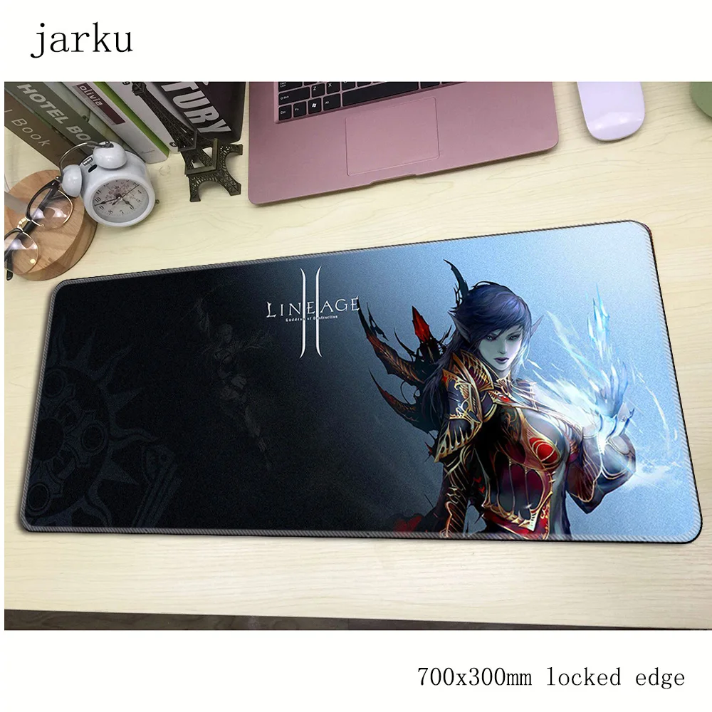 Игровой коврик для мыши lineage 2 700x300x3 мм большой модный аксессуары ноутбуков и ПК