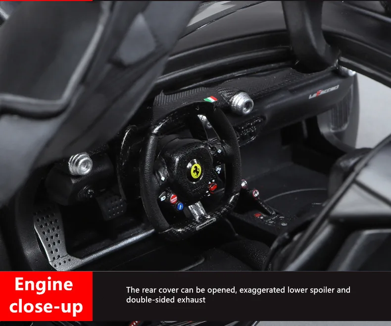 Bburago 1:18 Ferrari LAFERRARI черная модель автомобиля 1 18 имитация сплава оригинальная Rafa модель спортивного автомобиля супер модель автомобиля для бега подарок