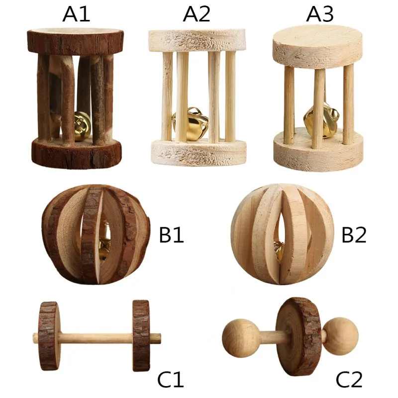 Eco friendlyatural Wood Мини игрушка для упражнений по уходу за зубами молярная кролика