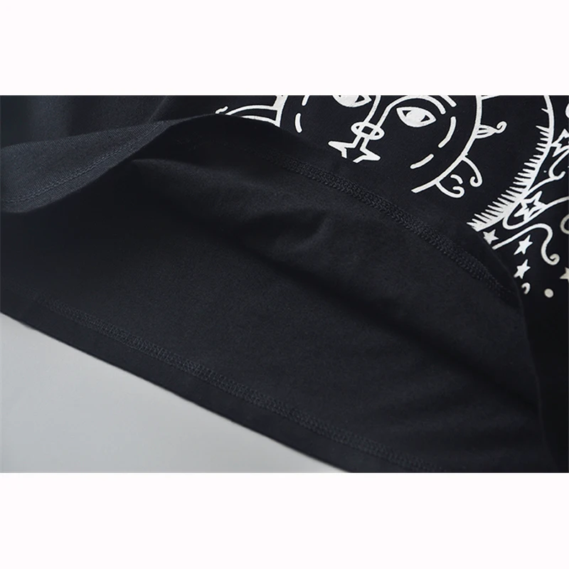 Топ женский хлопковый без рукавов с круглым вырезом и принтом тотема | Женская