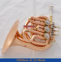prof phosphor copper piccolo mini french horn bb new pocket horn with case