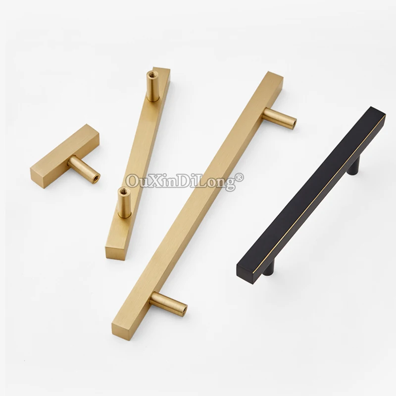 Top Quality 2PCS European Solid Brass Kitchen Cabinet Door Handles Cupboard Wardrobe Drawer TV Pulls and Knobs | Обустройство дома