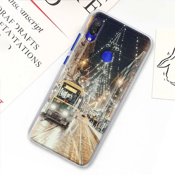 08 Пейзаж Зима светильник снег чехол для телефона для Xiao mi Red mi 7 5 6 iPad Pro Note 7 Pro 5 5A 6 mi A1 A2 8 9 Lite чехол Coque - Цвет: 08
