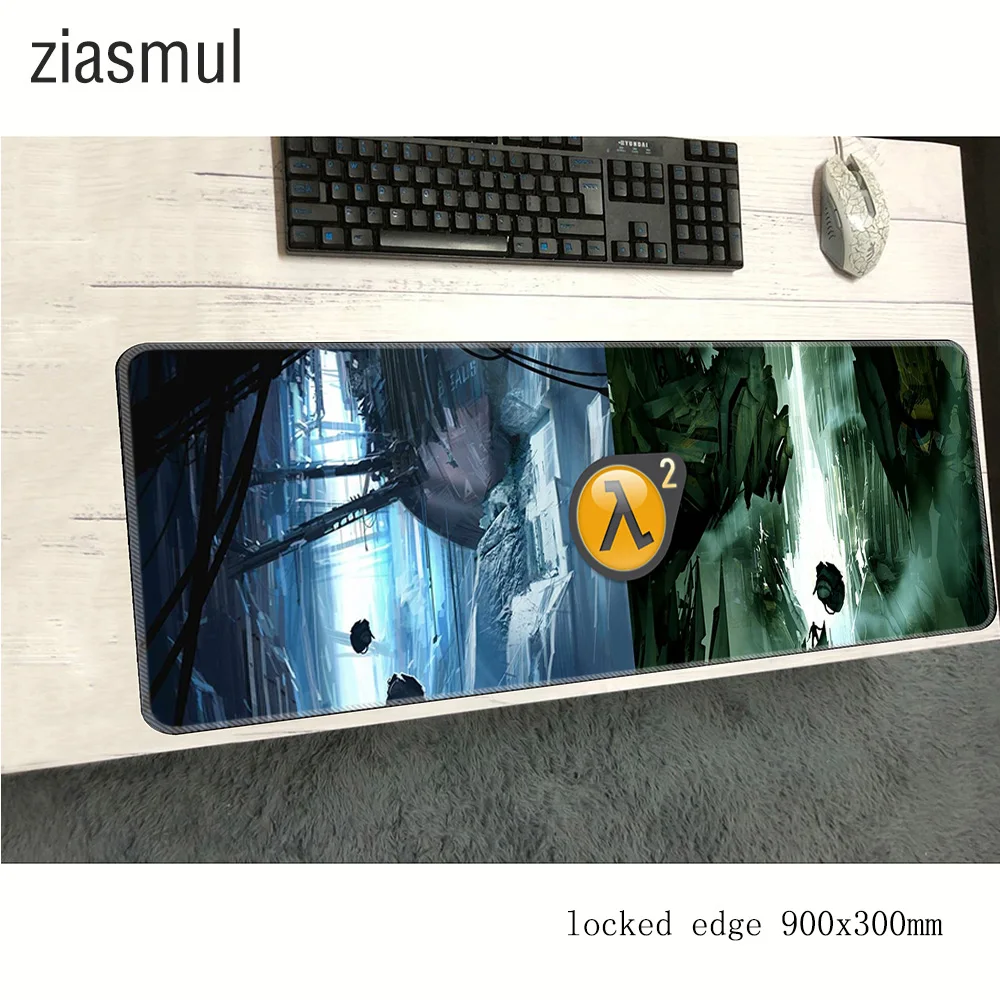 Игровой коврик для мыши half life 900x300x2 мм игровой ноутбука большой компьютерная