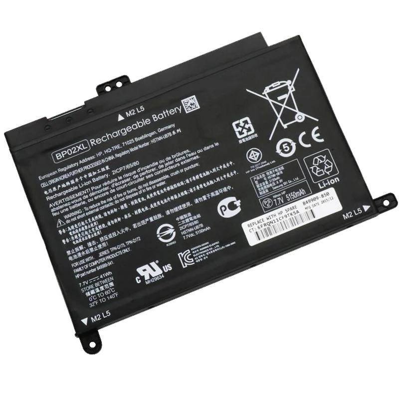 GZSM Аккумулятор для ноутбука BP02XL hp 15 15-AU 849909-850 849569-421 HSTNN-LB7H BP02041XL AU162TX батарея |