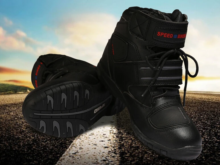 Новые мотоциклетные ботинки профессиональные байкерские скоростные кроссовые
