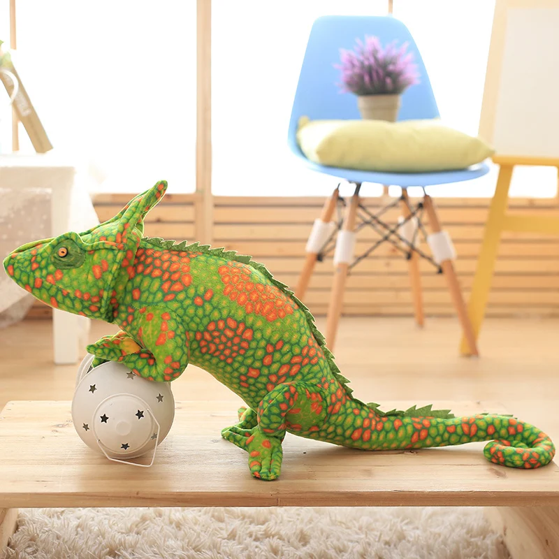 

80cm boy and girl birthday Lizards doll pillow creative personality simulation spoof smile chameleon plush toy gift for children