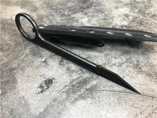 Каменная стирка практика прямой нож Karambit EDC инструмент K оболочка Открытый Отдых