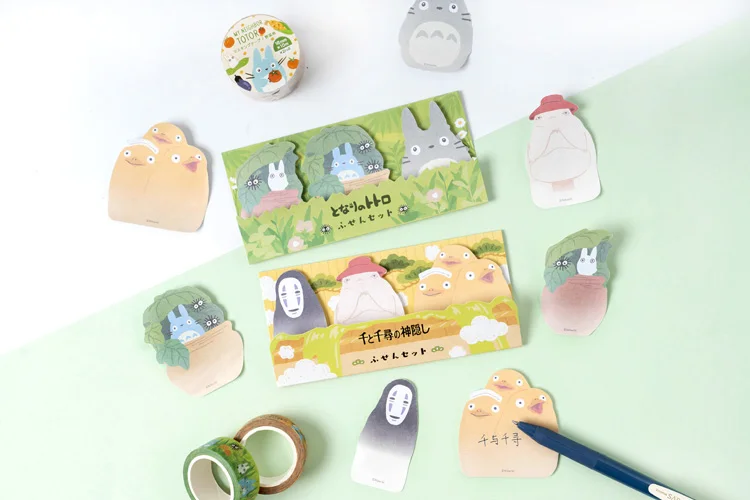 60 страниц Kawaii Totoro блокноты для заметок Sticky Notes школьные канцелярские принадлежности для офиса