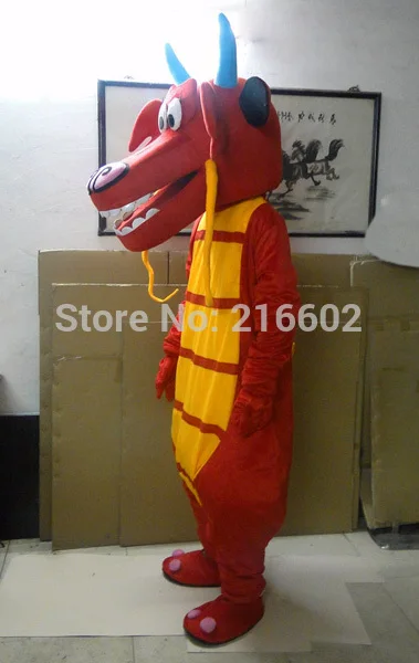 2017 High quality Mushu dragon mascot costumes for sale Costume Character Cosplay Free Shipping | Тематическая одежда и