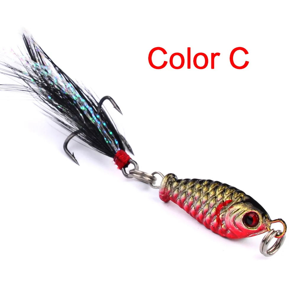 

YINGTOUMAN 4pcs 2.5cm 6.4g Fishing Lures Artificial Bait 3D Eyes Crankbait Wobblers Artificial Plastic Hard Bait Fishing Lure