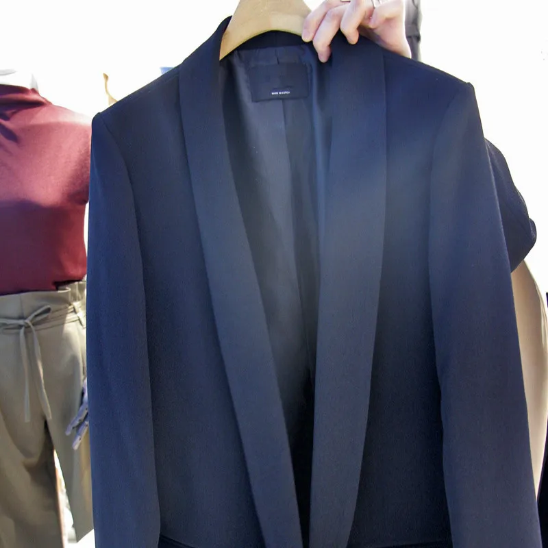 Женский блейзер повседневный белый костюм с длинными рукавами Корейская