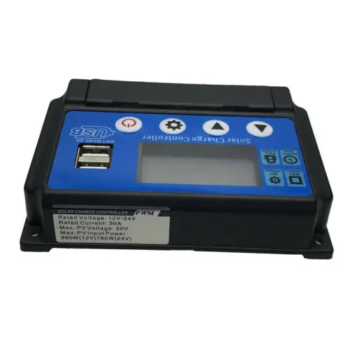 10-60A регулятор MPPT солнечной панели Контроллер заряда 12 V/24 V Авто отслеживания фокуса ШИМ
