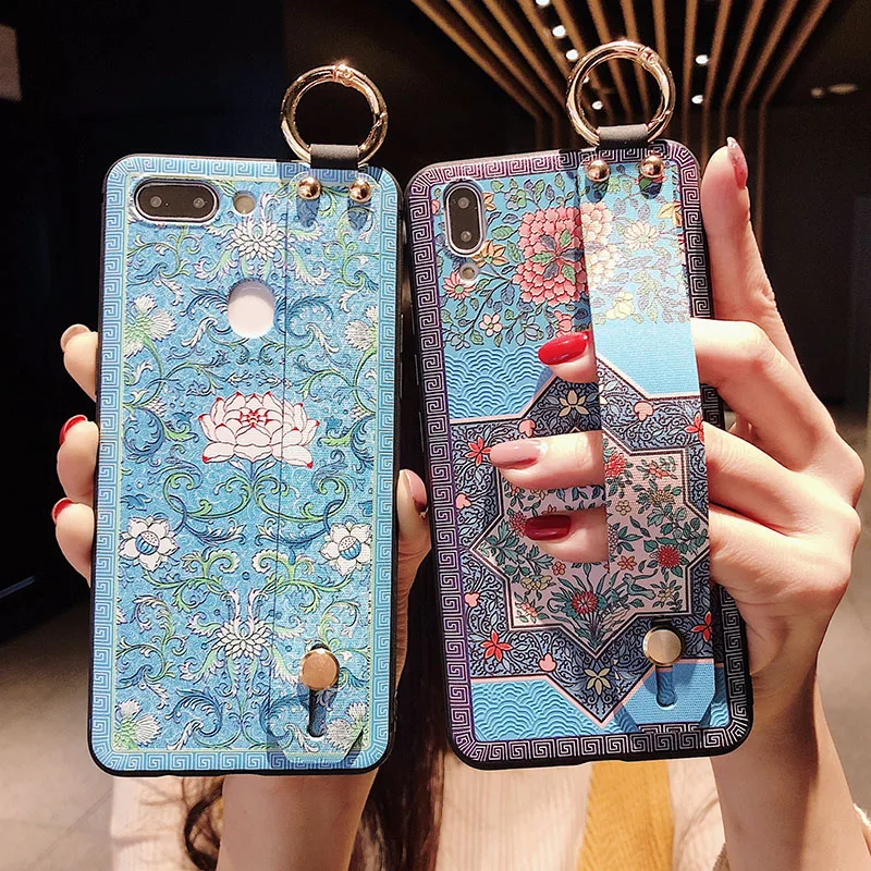 Для Samsung S10 Plus S10e + чехол для телефона Galaxy S9 S8 Note 8 9 с ремешком на запястье чехлы руку