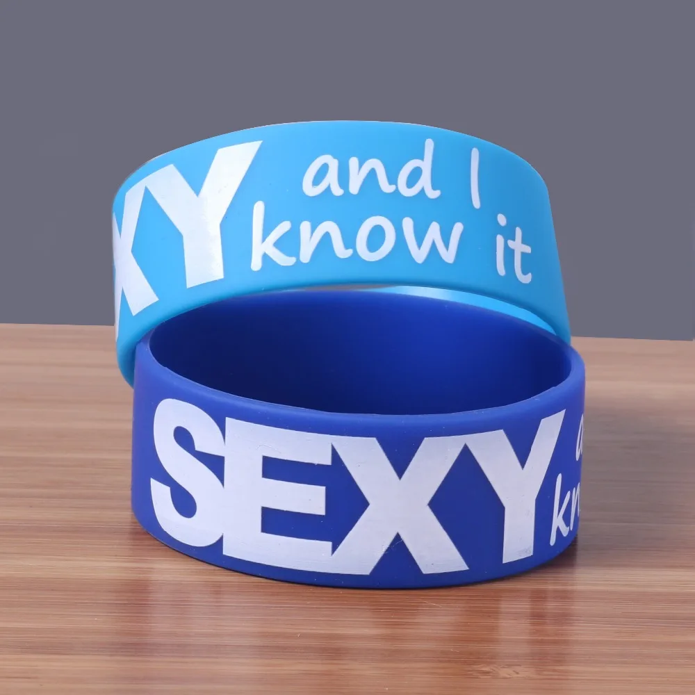 1 шт. сексуальный и я знать это силиконовые браслеты рок Браслеты женщин мужчин