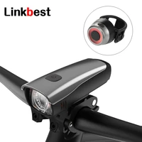 linkbest 300 lumens usb rechargeable led bike light set ultra compact safety 8 hrs run time side light fits all bikes
