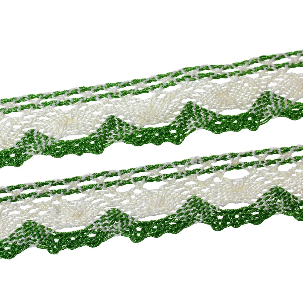 25 мм Кружева Хлопок Вязание крючком Diy Ручная работа Лоскутная кружевная Лента