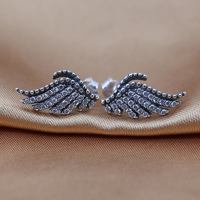 Silver Pendientes Совместимость Подходит Для СМК Серьги Стерлингового Серебра 925