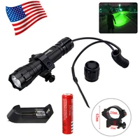tactical xml t6q5 mini scout light outdoor rifle hunting flashlight 5000 lumens weapon light led lanterna fit 20mm rail scope