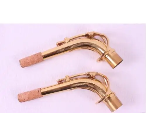

2pcs Saxophone Neck new Alto Sax neck engraved golden brass material