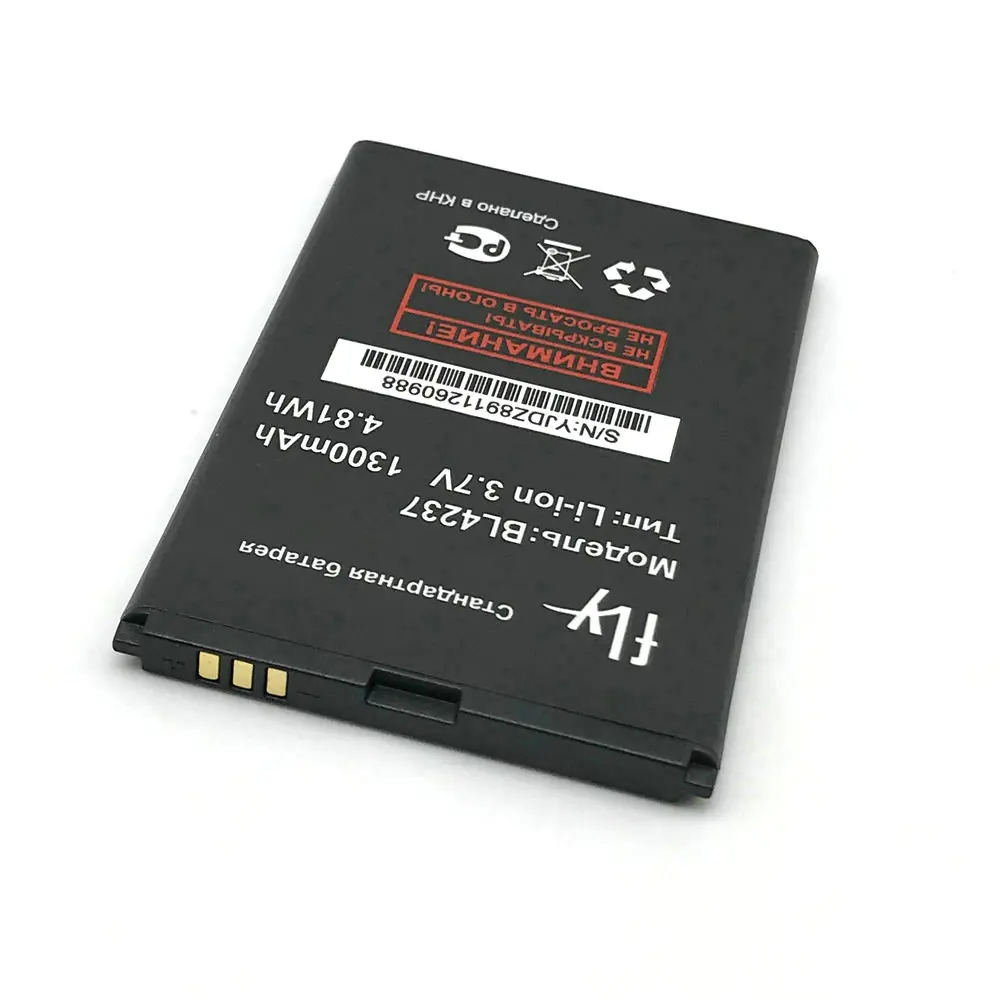 Новый BL4237 1300 мАч Высококачественный аккумулятор для fly IQ245 IQ246 IQ430 Batterij Bateria |
