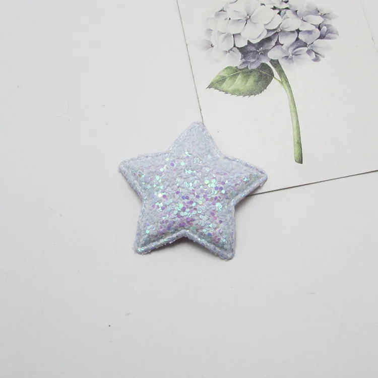 Блестящие звезды сердце Цветы для рукоделия аксессуары - Цвет: lt blue star