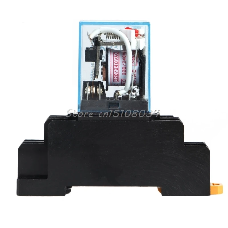 1 шт. 220 V 10A катушки Мощность реле DPDT LY2NJ HH62P HHC68A 2Z с многоконтактной штепсельной