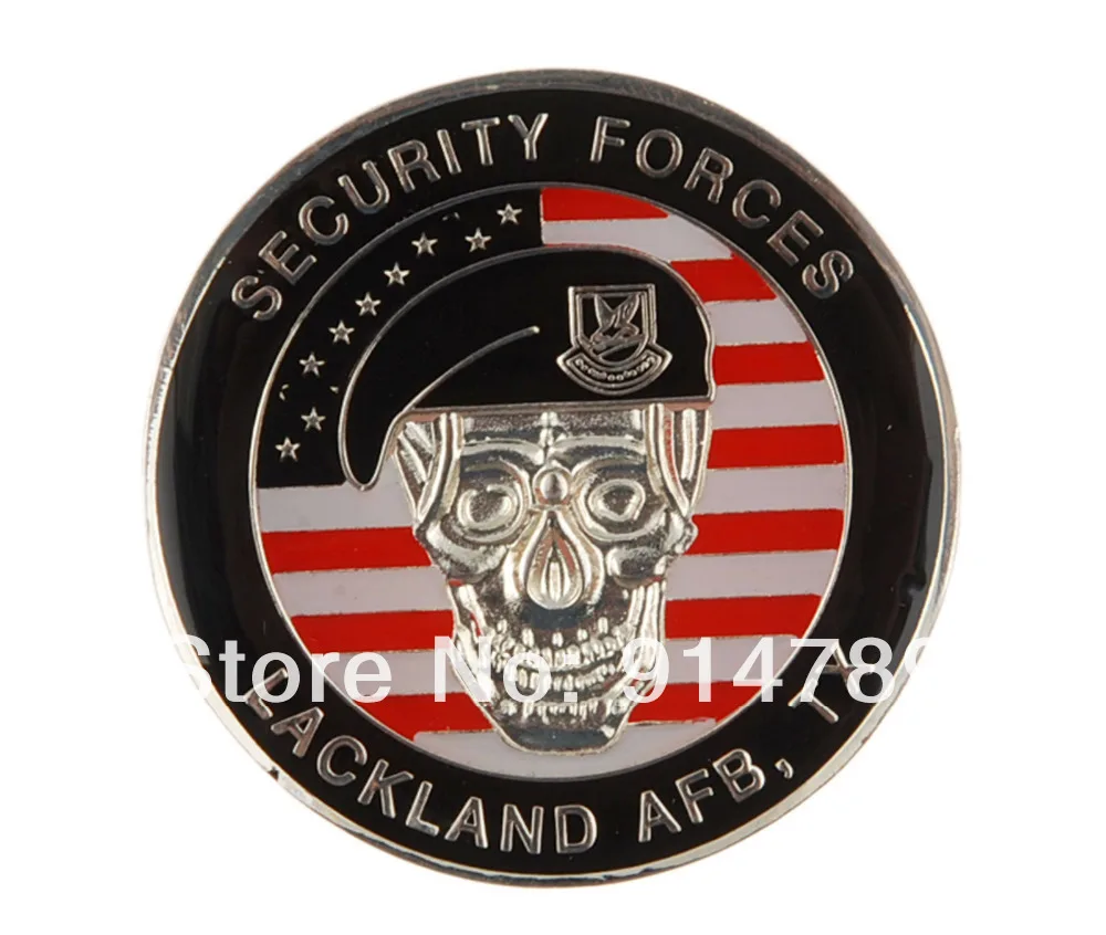 США Охранные силы LACKLAND AFB TX CHALLENGE COIN 34016|challenger| |
