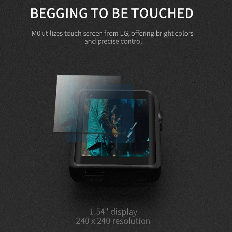 Новейший портативный музыкальный mp3 плеер Shanling M0 с сенсорным экраном высокого
