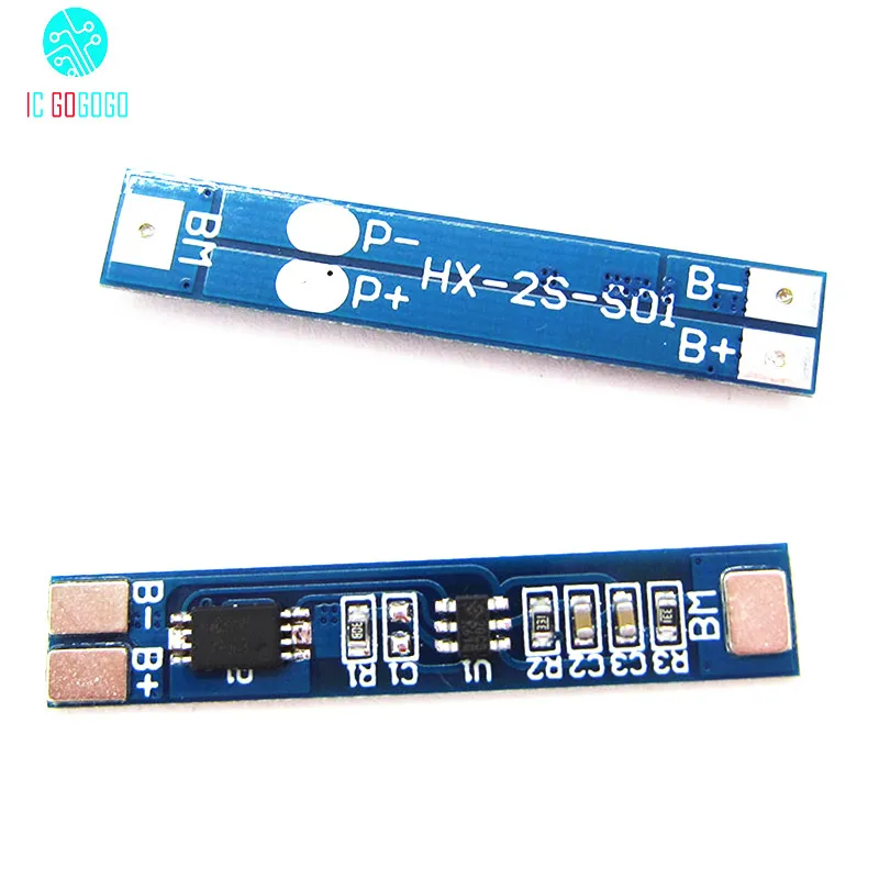 Защитная плата для литиевых батарей 2S 7 4 В 8 2 А 3 литий ионная ячейки Lipo BMS PCB