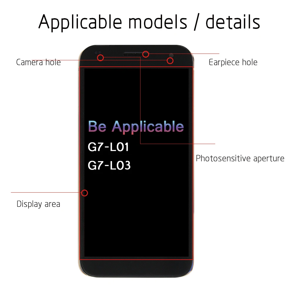 ЖК-дисплей сенсорный экран с рамкой для huawei Ascend G7 L01 L03 TL00 UL00 UL20 ЖК-сборка/рамка