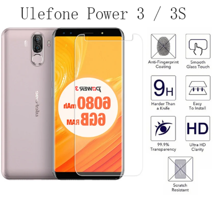 Защитная пленка для телефона закаленное стекло смартфонов Ulefone Power 3 / 3S 3L|Защитные