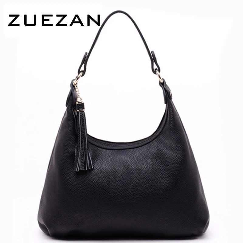 Кисточки Хобо женская сумка из натуральной кожи на плечо воловьей модные сумки