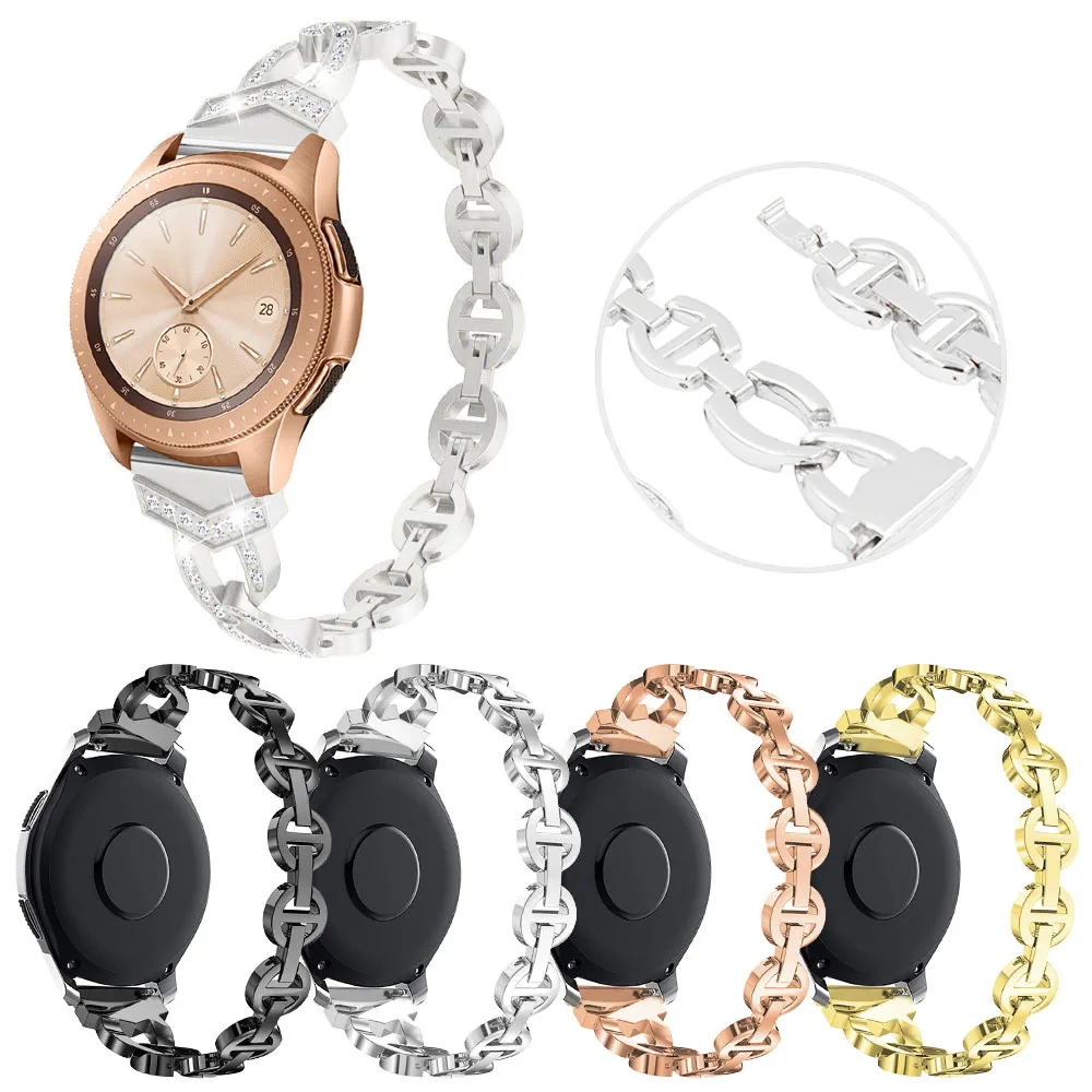 

Women Diamond Strap for Huawei Watch GT 3 2/Pro 46mm 42mm Band for Samsung Galaxy Watch 5 4 Classic 40mm 44mm 45mm 41mm Bracelet