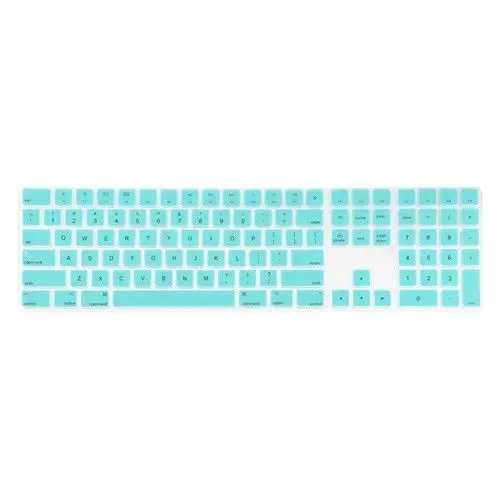 Aqua Blue Волшебная клавиатура с цифровой клавиатурой MQ052LL/A A1843 силиконовый чехол для клавиатуры Apple Magic Keyboard - Цвет: Aqua Blue