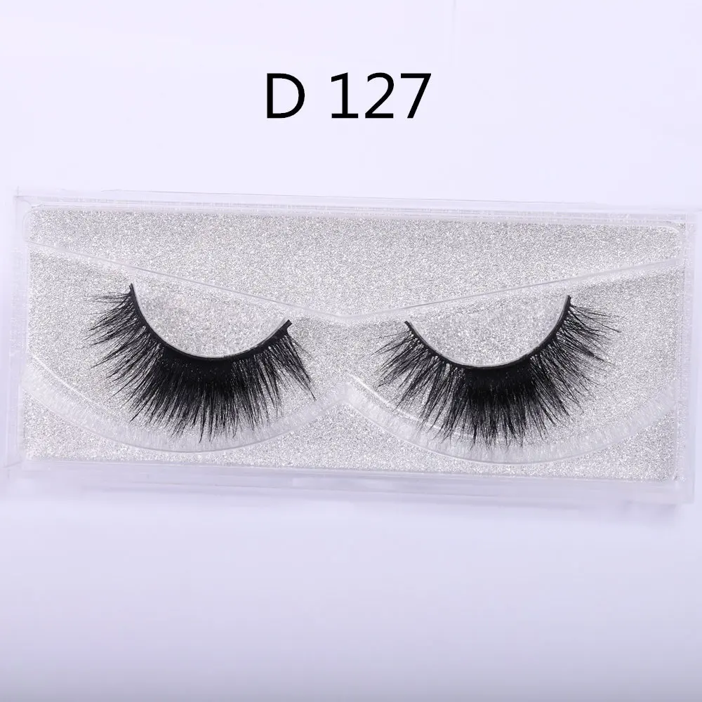 D127 WOWANGEL, норковые ресницы, 3D ресницы, толстые, ручная работа, ресницы, полная полоска, поддельные, Maquiagem, бесплатно, Роскошные, 1 пара, накладные ресницы D104 - Цвет: D127