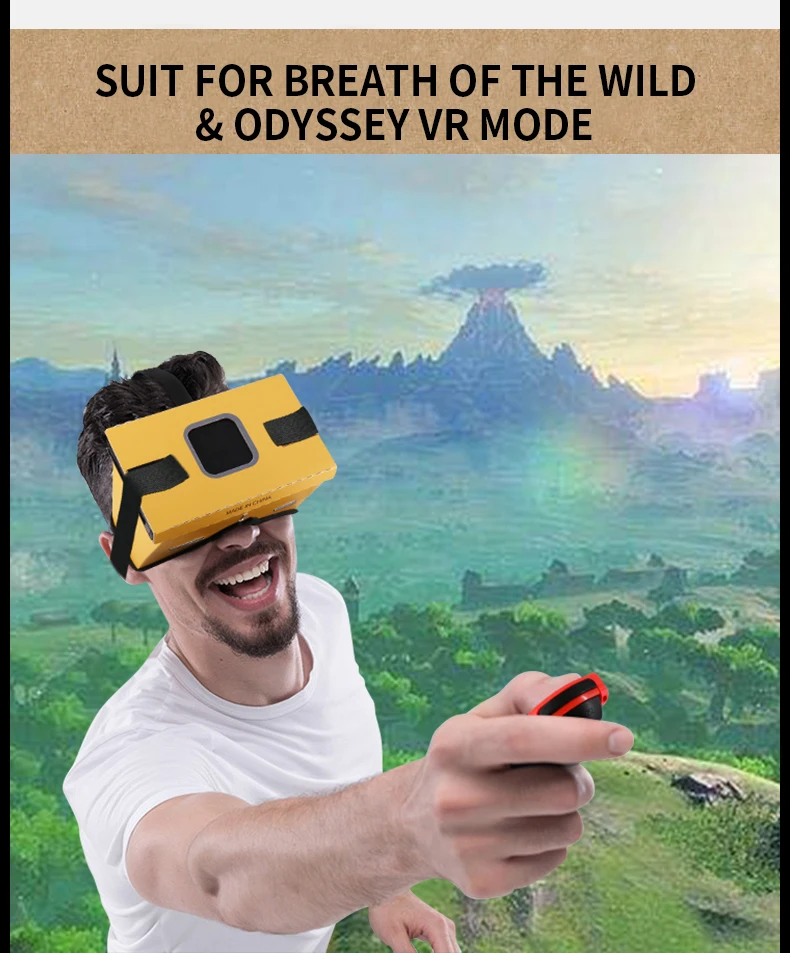Дорожный переключатель LABO VR очки 3D Фильмы Игры Очки виртуальной реальности для nyd переключатель аксессуары складная картонная коробка очки