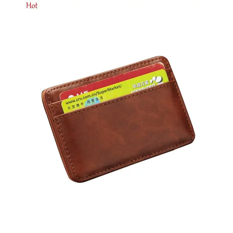 Качественный Мужской зажим для денег кожаный бумажник Зажим кошельки волшебный